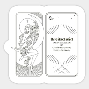 Meteorite Collector "Observed Fall: Breitscheid" Meteorite Sticker